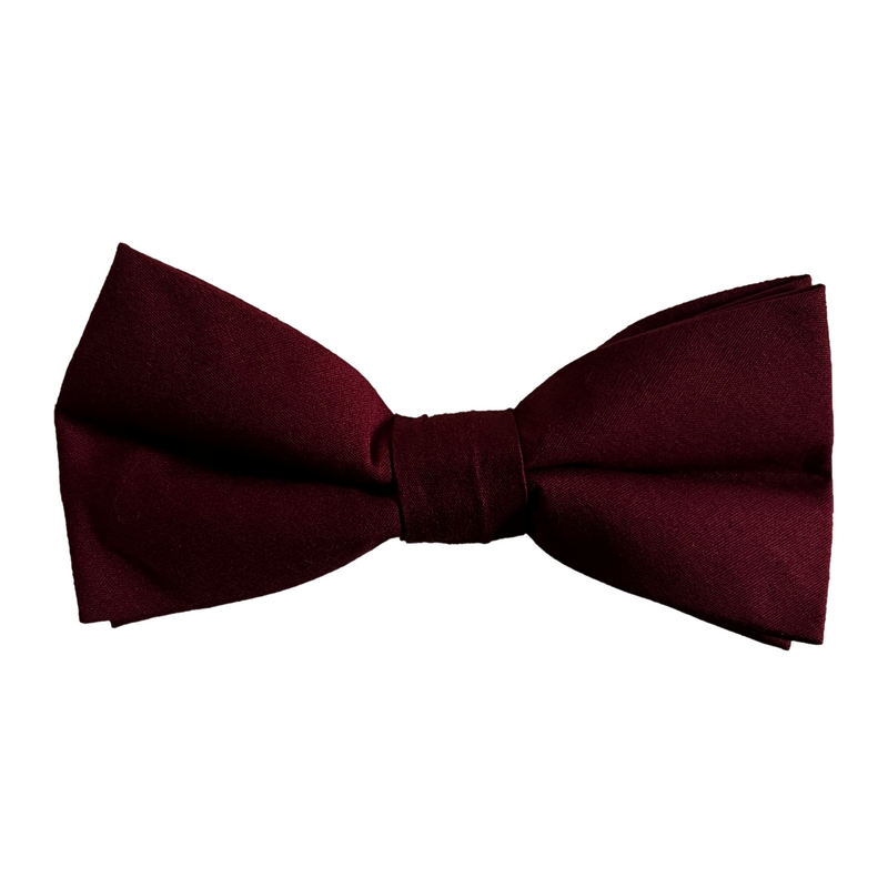 Set Fliege Einstecktuch Dunkelrot Braunrot "Sienna"
