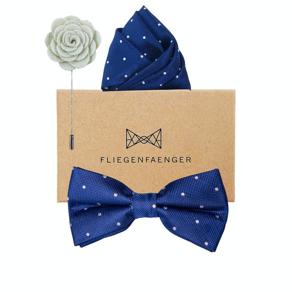 Set "Blickfaenger" Blau Boutonniere