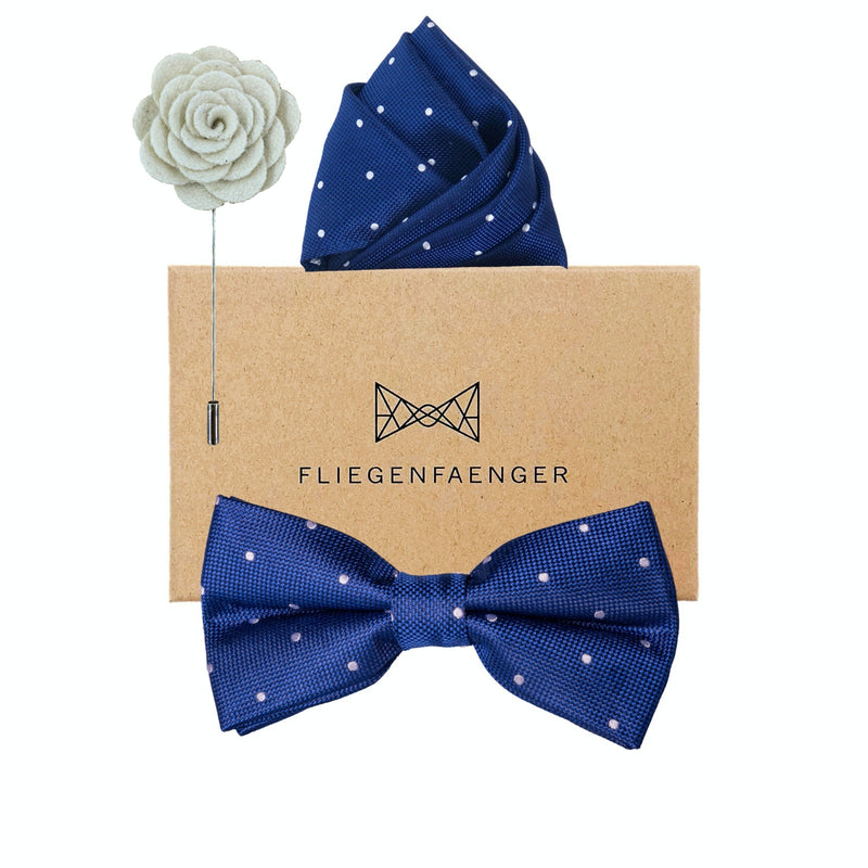 Set "Blickfaenger" Blau Boutonniere