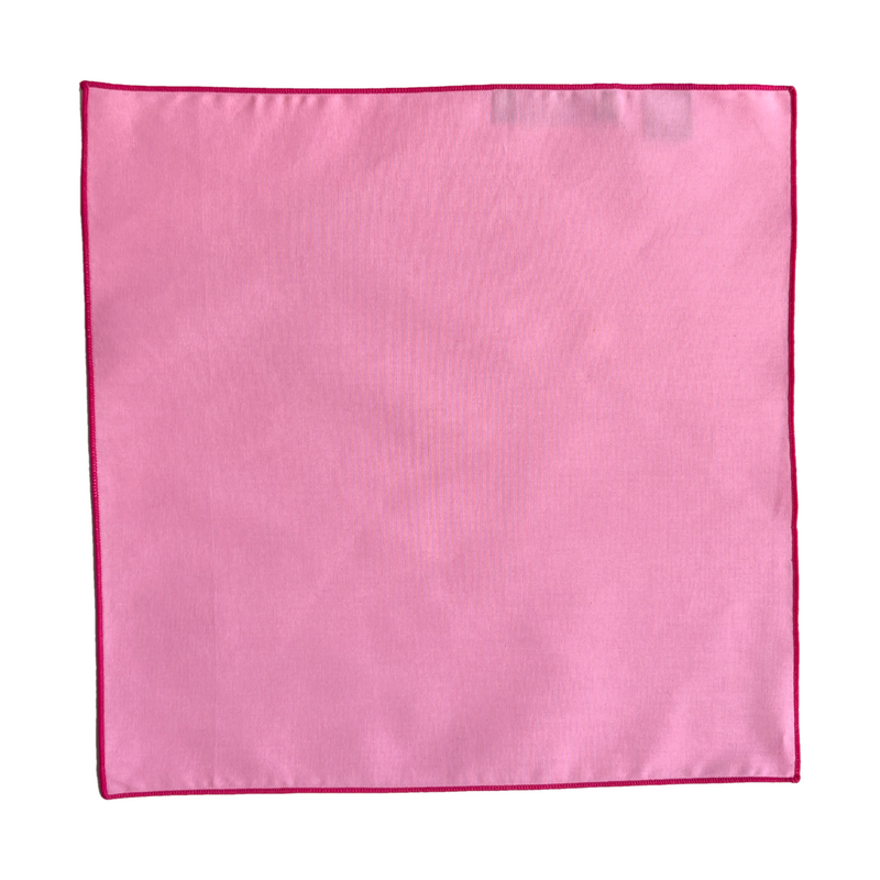 Set Fliege Einstecktuch "Pink Rose" Rosa