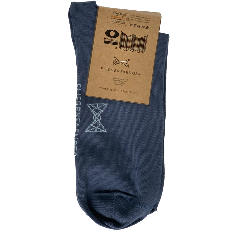 Anzug Socken Herren Bio Baumwolle Blau