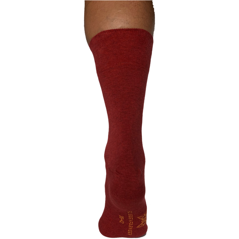 Anzug Socken Herren Bio Baumwolle Rot
