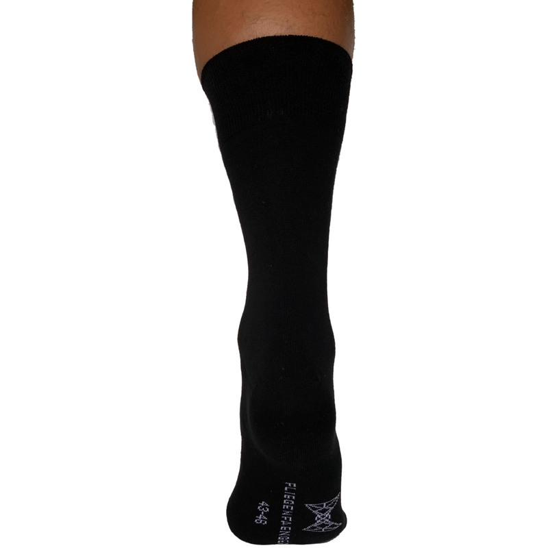 Anzug Socken Herren Bio Baumwolle Schwarz